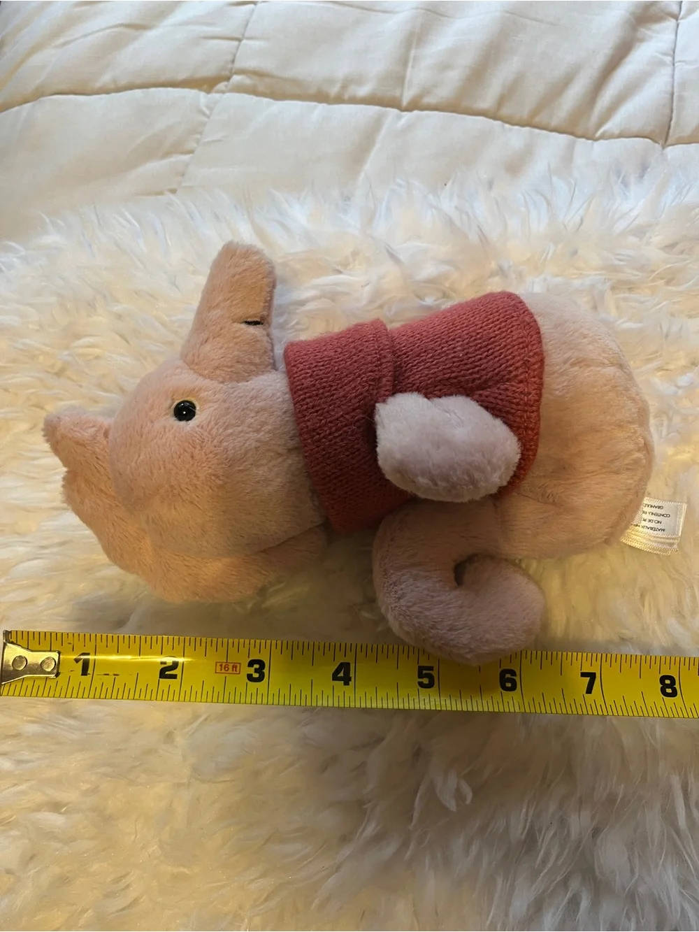 Jellycat Pink Cozy Plush with Coral Knit Sweater